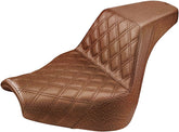 Saddlemen Seat Step Up Drvr Ls Brwn SEATS-FOR HARLEY SOFTTAIL Saddlemen