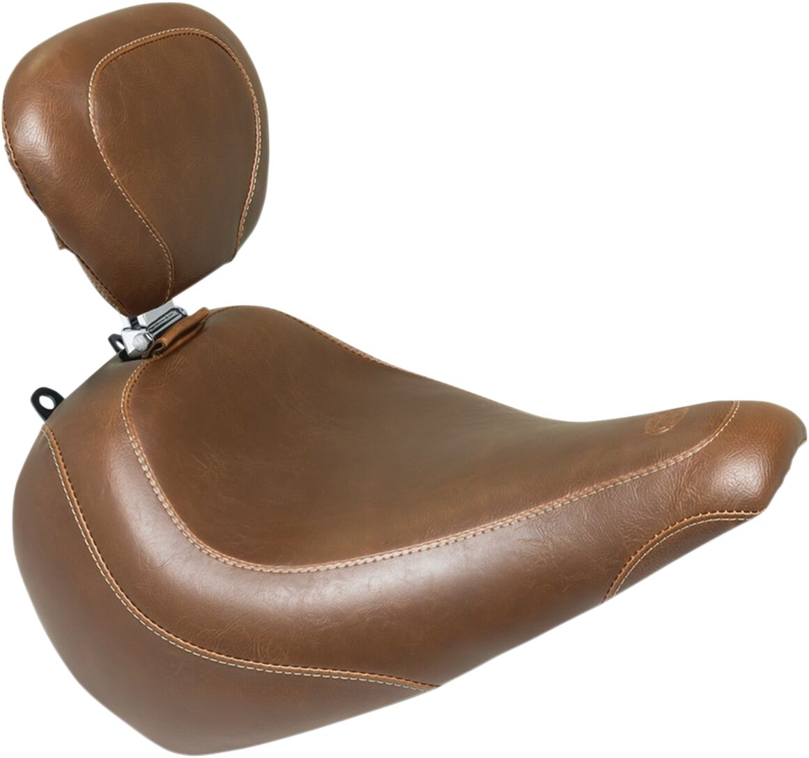 Mustang Seat Solo Wdtrpr Dbr Brn SEATS-FOR HARLEY SOFTTAIL Mustang