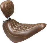 Mustang Seat Solo Prprdbr Diabrn SEATS-FOR HARLEY SOFTTAIL Mustang