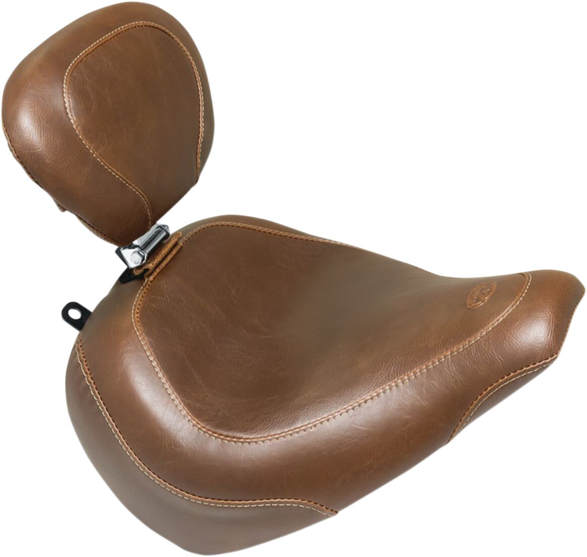 Mustang Seat Solo Wdtrpr Dbr Brn SEATS-FOR HARLEY SOFTTAIL Mustang