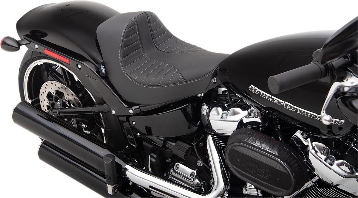 Drag Specialties Seats Seat Solo Scp Slvr Vinyl SEATS-FOR HARLEY SOFTTAIL Drag Specialties