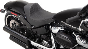 Drag Specialties Seats Seat Solo Scp Slvr Vinyl SEATS-FOR HARLEY SOFTTAIL Drag Specialties