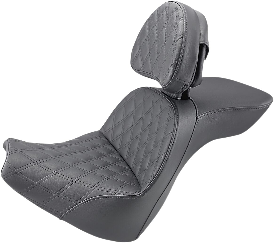 Explorer LS With Driver's Backrest Seat - 18-22 18+Softail (Breakout FXBR / FXBRS) Seat Saddlemen Default Title