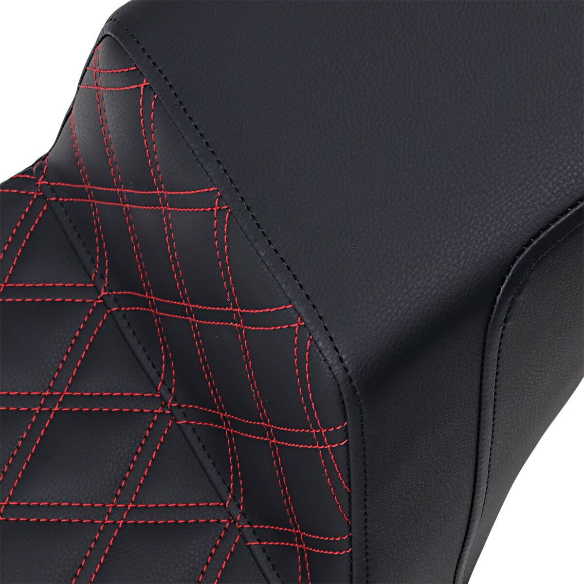 Saddlemen Step Up LS, Red Stitch - 18+ Softail (FXBB/FXST) Seat Saddlemen