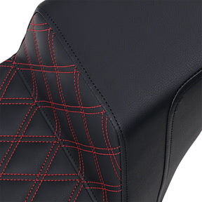 Saddlemen Step Up LS, Red Stitch - 18+ Softail (FXBB/FXST) Seat Saddlemen