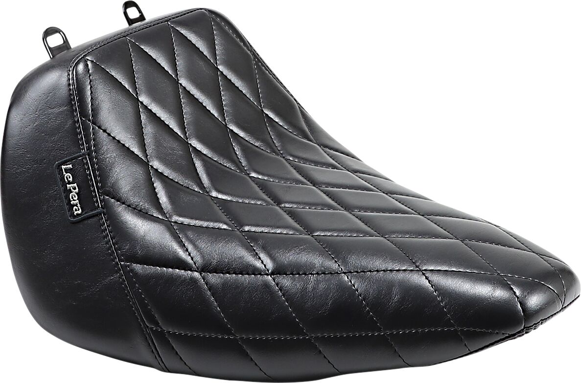 Bare Bones Diamond Solo Seat, Black - 18+ Softail (Fat Boy) Seat Le Pera Default Title
