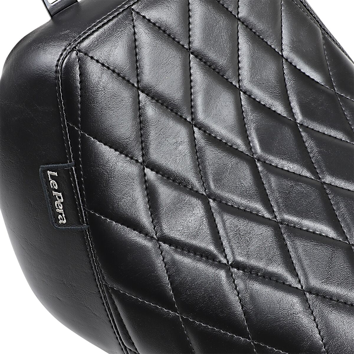 Bare Bones Diamond Solo Seat, Black - 18+ Softail (Fat Boy) Seat Le Pera