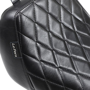 Bare Bones Diamond Solo Seat, Black - 18+ Softail (Fat Boy) Seat Le Pera