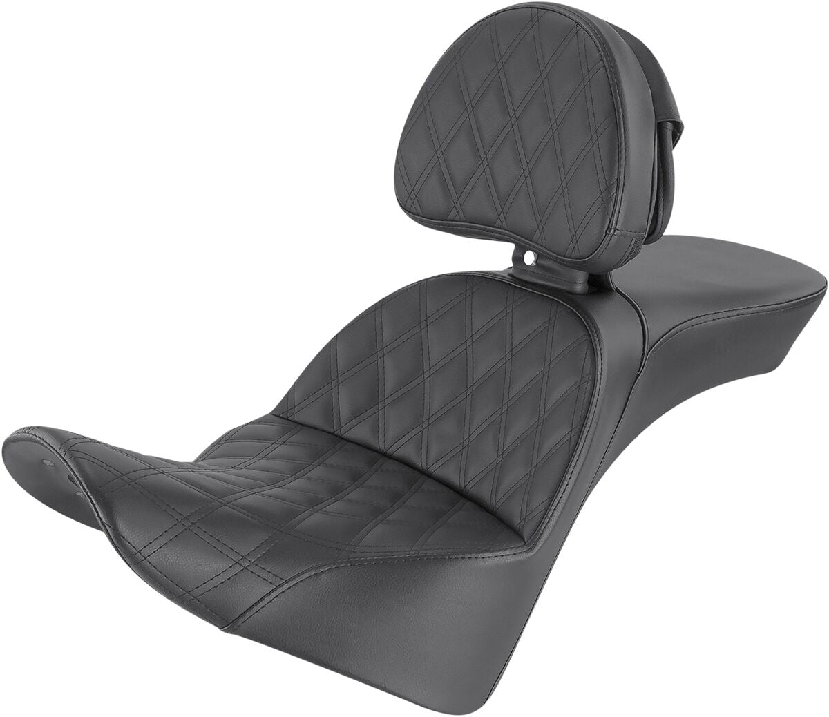 Saddlemen Explorer LS With Driver's Backrest Seat - 18+ Softail (FLDE Softail Deluxe, FLHC/S Softail Heritage & Heritage Classic, FLSL Softail Slim) Seat Saddlemen