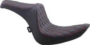 Drag Specialties Seats Seat Prediii Ddia Red Thr SEATS-FOR HARLEY SOFTTAIL Drag Specialties