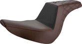 Saddlemen Unknown Industries Pro Series Performance Gripper Seat, Brown - 18+ Softail (FXLR, FXLRS Lowrider, FLSB Sport Glide) Seat Saddlemen