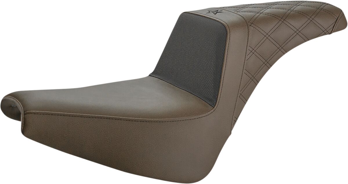 Unknown Industries Pro Series Performance Gripper Seat, Brown - 18+ Softail (FXBB Street Bob & FXST Standard) Seat Saddlemen