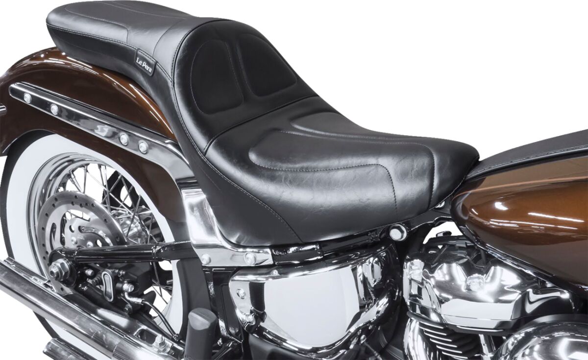 Maverick 2 Up Smooth Seat - 18+ Softail (Low Rider) Seat Le Pera Default Title