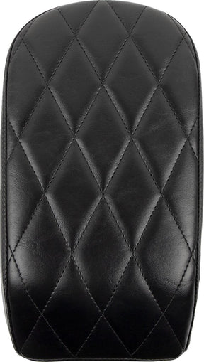 Le Pera Pillion Bare Bones Diamond Black With Black Stitch - 18+ Softail (FLHC & FLDE) Seat Le Pera