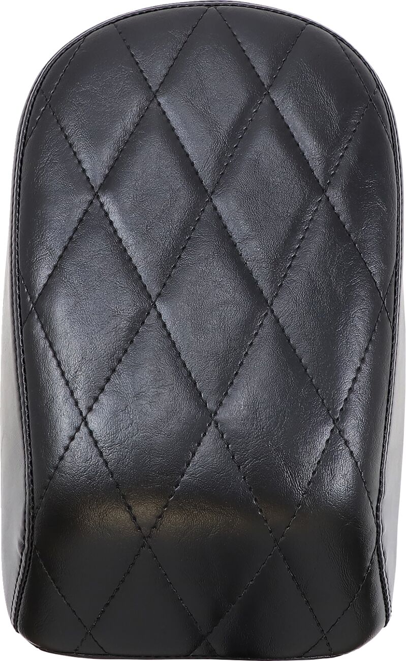 Le Pera Pillion Bare Bones Diamond Black With Black Stitch - 18+ Softail (FXLR) Seat Le Pera