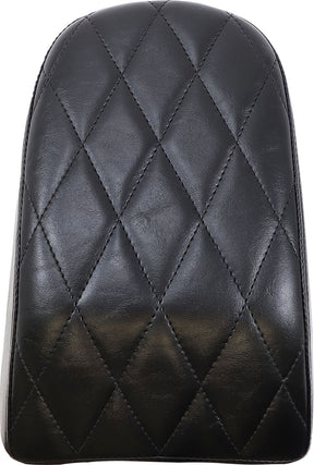 Le Pera Pillion Bare Bones Diamond Black With Black Stitch - +18 Softail (Fat Boy) Seat Le Pera