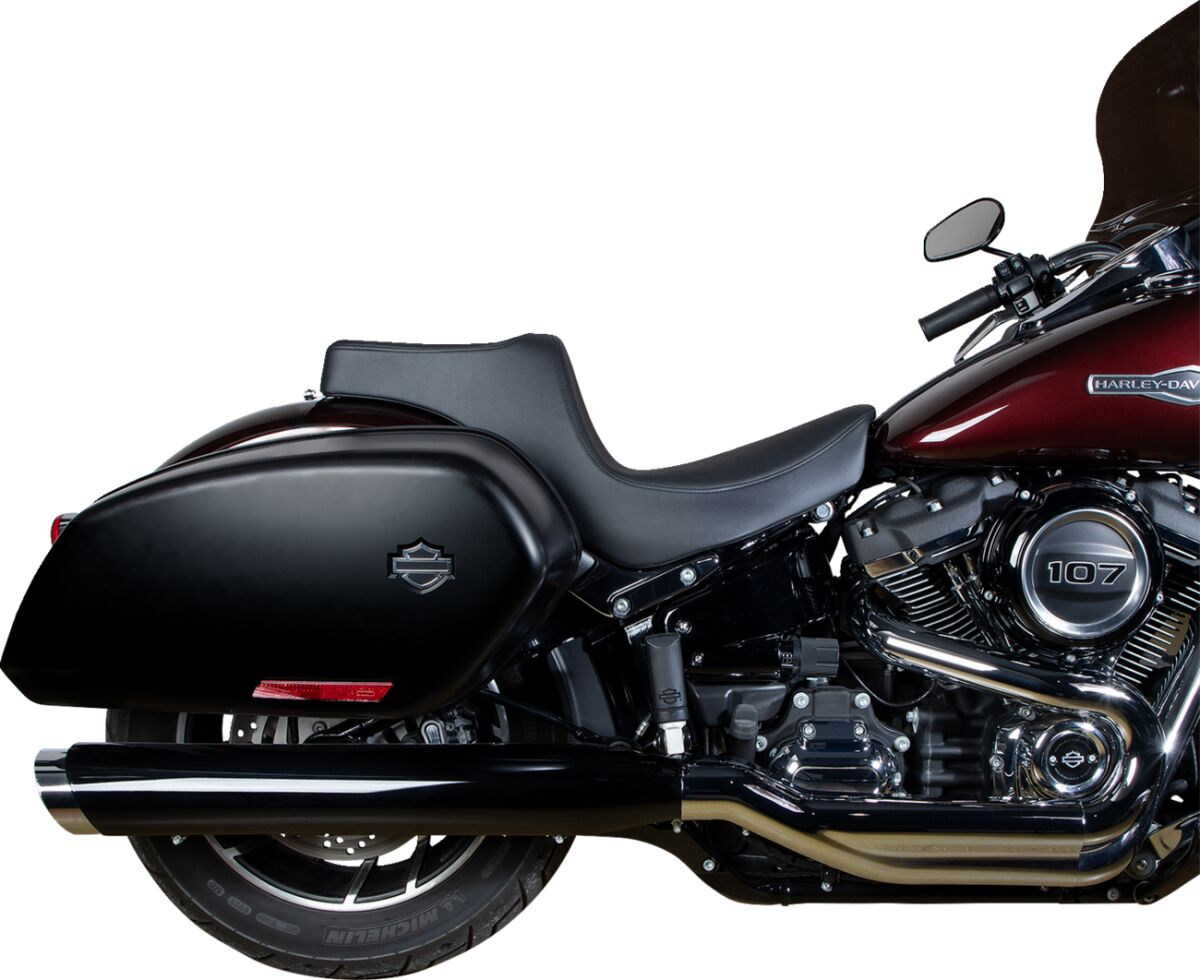 Drag Specialties Seats Predator Iii Seat Smooth Black Softail 18+ Seat Drag Specialties