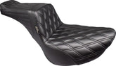 Le Pera Tailwhip Double Diamond Seating Seat - 18+ Softail (Low Rider) Seat Le Pera