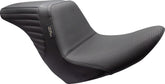 Kickflip Up Front Basket Weave - 18+ Softail (Low Rider) Seat Le Pera Default Title