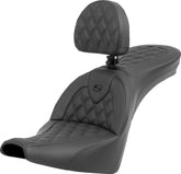 Roadsofa LS With Driver's Backrest Seat - 18+ Softail (Street Bob FXBB/S, Standard FXST) Seat Saddlemen Default Title