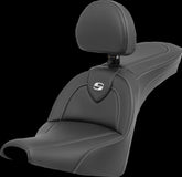 Saddlemen Roadsofa CF With Driver's Backrest Seat - 18+ Softail (Street Bob FXBB/S, Standard FXST) Seat Saddlemen