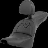 Saddlemen Roadsofa With Driver's Backres Seat - 18+ Softail (FXBB/FXST) Seat Saddlemen