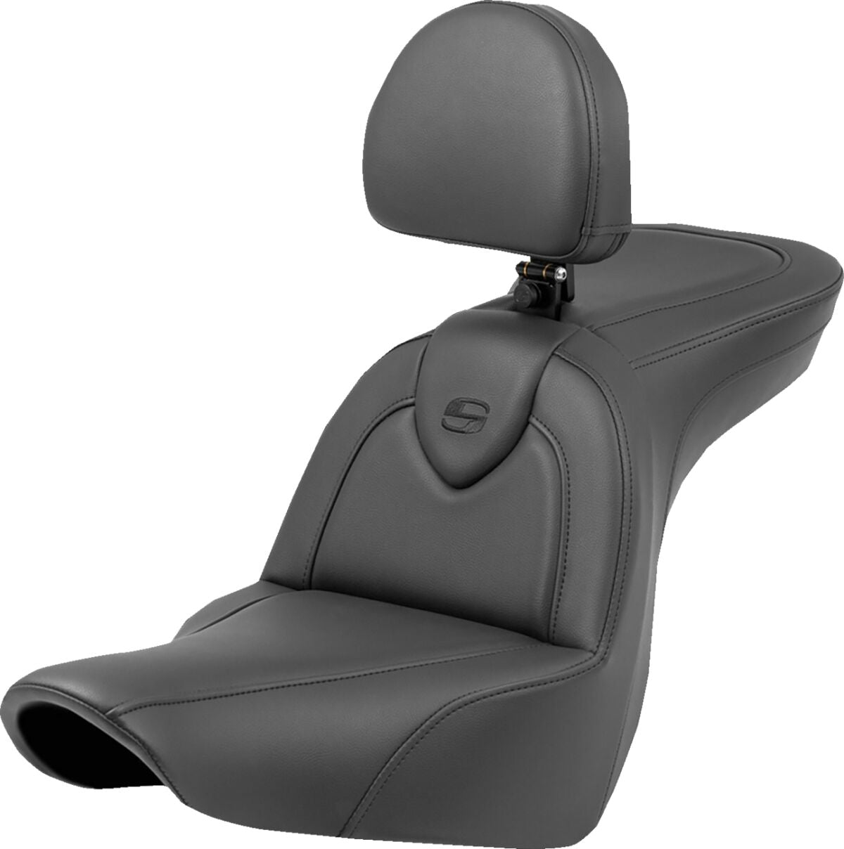 Roadsofa With Driver's Backrest Seat - 18+ Softail (Low Rider FXLR/FXLRS/FXLRST & Sport Glide FLSB) Seat Saddlemen Default Title