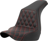 Step Up Front LS, Red Stitch - 18+ Softail (Low Rider FXLR/FXLRS/FXLRST & Sport Glide FLSB) Seat Saddlemen Default Title