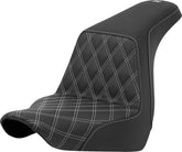 Step Up Front LS, Silver Stitch - 18+ Softail (Low Rider FXLR/FXLRS/FXLRST & Sport Glide FLSB) Seat Saddlemen Default Title