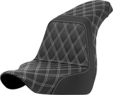 Step Up Full LS, White Stitch - 18+ Softail (Low Rider FXLR/FXLRS/FXLRST & Sport Glide FLSB) Seat Saddlemen Default Title