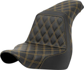 Step Up Full LS, Gold Stitch - 18+ Softail (Low Rider FXLR/FXLRS/FXLRST & Sport Glide FLSB) Seat Saddlemen Default Title