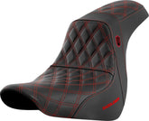 SDC Pro Series Performance Gripper Seat, Red Stitch - 18+ Softail Seat Saddlemen Default Title