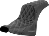SDC Pro Series Performance Gripper Seat, Silver Stitch - 18+ Softail Seat Saddlemen Default Title
