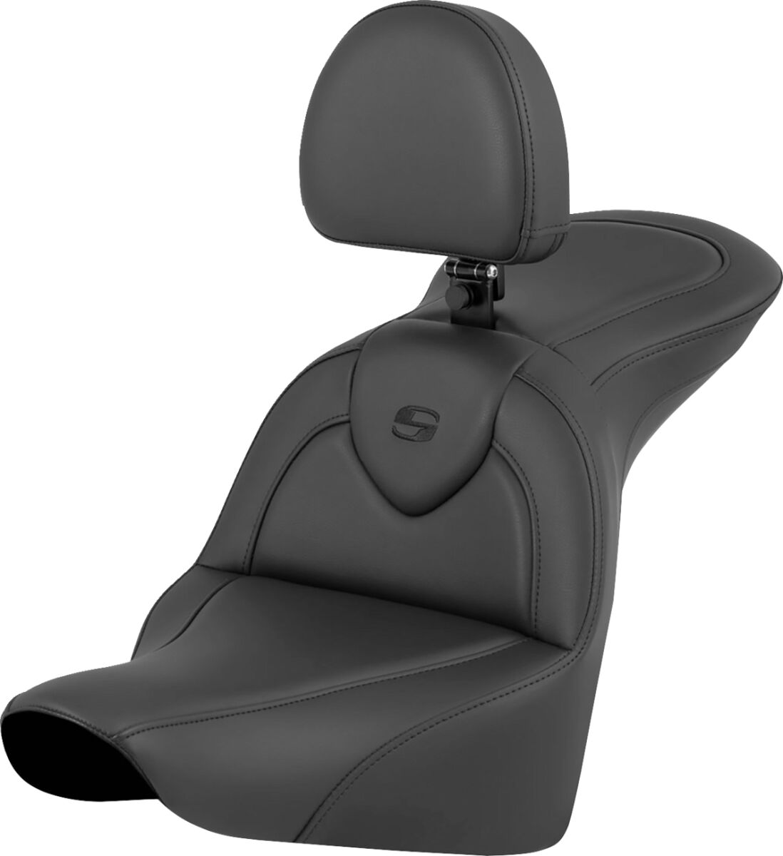 Saddlemen Roadsofa With Driver's Backrest Seat - 18+ Softail (Fat Boy FLFB/FLFBS, 2023-25 Breakout) Seat Saddlemen