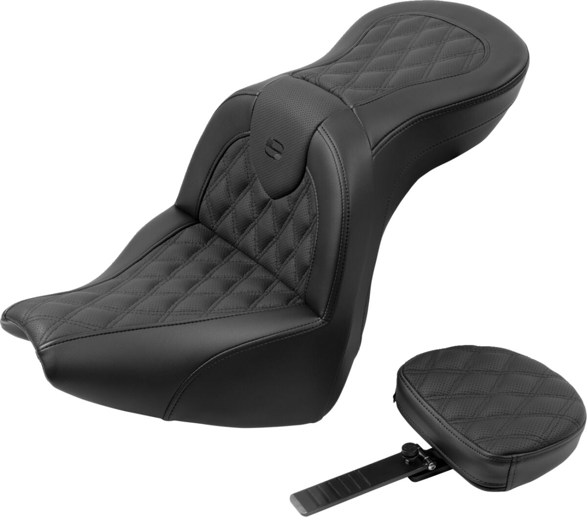 Roadsofa LS With Driver's Backrest Seat - 18+ Softail (Softail Breakout 104/117) Seat Saddlemen Default Title