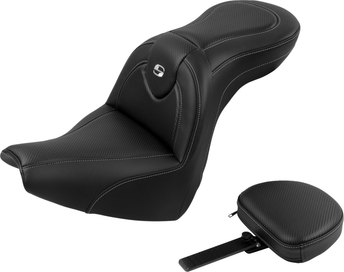 Roadsofa CF With Driver's Backrest Seat - 18+ Softail (Softail Breakout 104/117) Seat Saddlemen Default Title