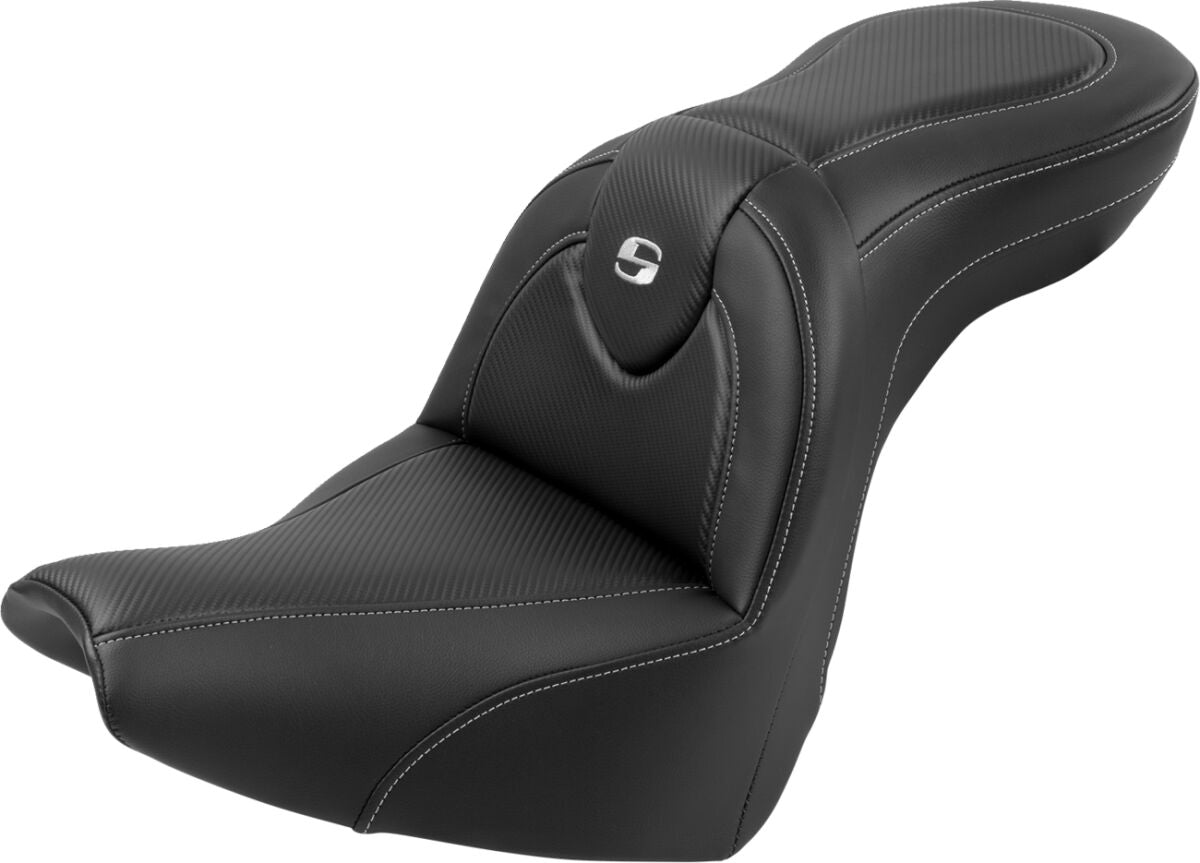 Saddlemen Roadsofa CF With Driver's Backrest Seat - 18+ Softail (Softail Breakout 104/117) Seat Saddlemen