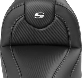 Saddlemen Roadsofa CF With Driver's Backrest Seat - 18+ Softail (Softail Breakout 104/117) Seat Saddlemen