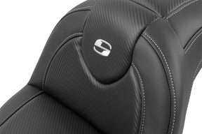 Saddlemen Roadsofa CF With Driver's Backrest Seat - 18+ Softail (Softail Breakout 104/117) Seat Saddlemen