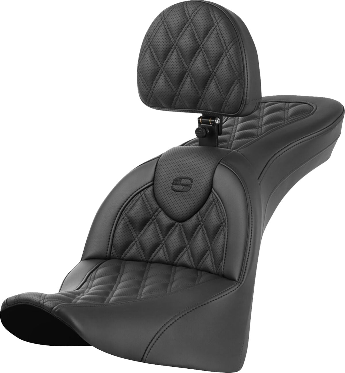 Saddlemen Roadsofa LS With Driver's Backrest Seat - 18+ Softail Seat Saddlemen