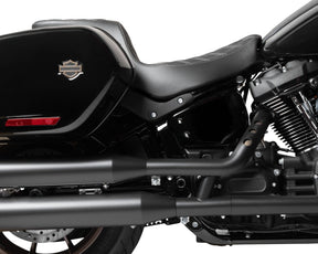 Drag Specialties Seats Predator 2 Up Seat Double Diamond Silver Stitching Fl/Fx Seat Drag Specialties Seats