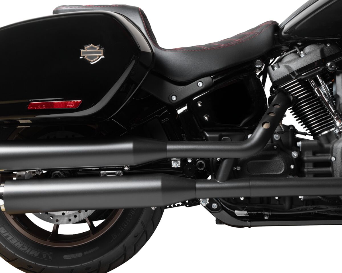 Drag Specialties Seats Predator 2 Up Seat Double Diamond Red Stitching Fl/Fx Seat Drag Specialties