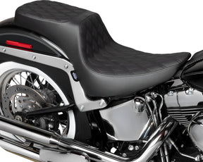 Drag Specialties Seats Seat Performance Predator Iii 2 Up Black Dd Vinyl Softail Seat Drag Specialties Seats