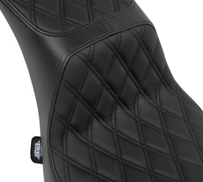 Drag Specialties Seats Seat Performance Predator Iii 2 Up Black Dd Vinyl Softail Seat Drag Specialties Seats