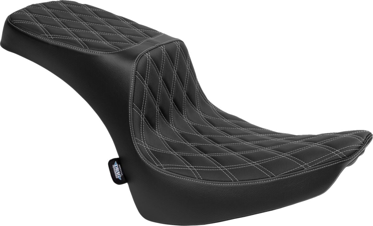 Drag Specialties Seats Predator Iii 2 Up Seat Double Diamond Silver Thread Fl Seat Drag Specialties Seats