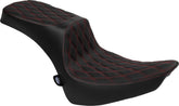 Drag Specialties Seats Predator Iii 2 Up Seat Double Diamond Red Thread Fl Seat Drag Specialties