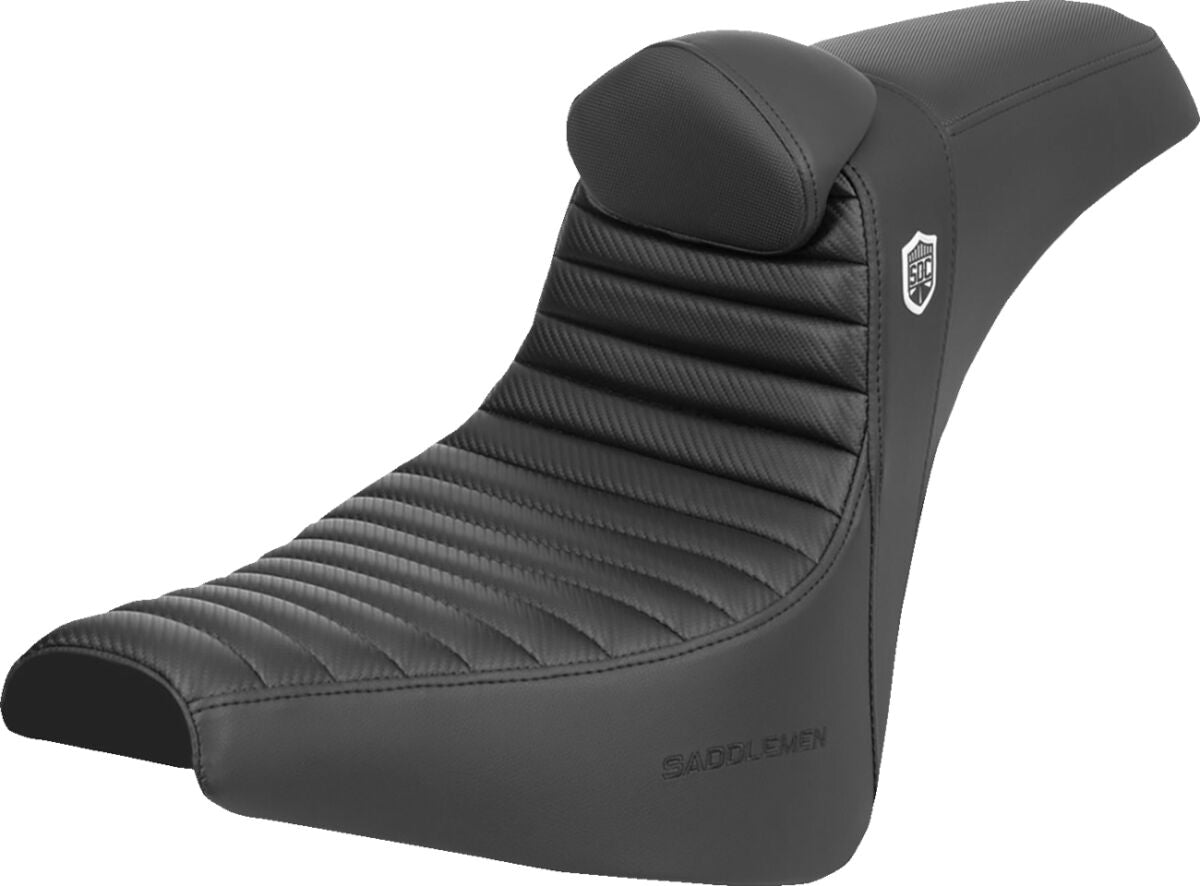 Saddlemen SDC Pro Series Performance Gripper TR Seat w/Lumbar Rest - 18+ Softail Seat Saddlemen