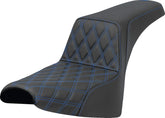 Step Up LS Seat, Blue Stitch - 18+ Softail (FXBB/FXST) Seat Saddlemen Default Title