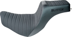Slyfox Seat Highnoon 2up Black Vinyl SEATS-FOR HARLEY SOFTTAIL Slyfox