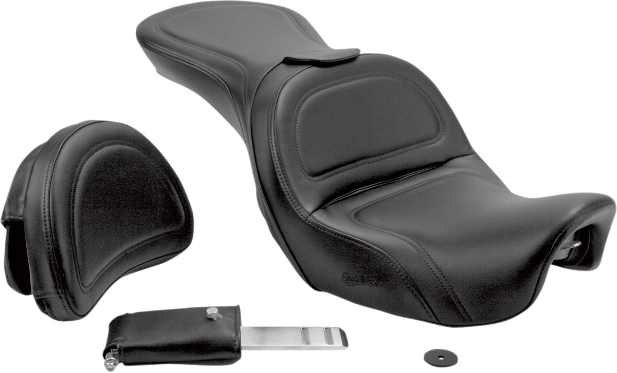 Saddlemen Explorer Ultimate Comfort Seat With Driver's Backrest - 06-17 Dyna Seat Saddlemen